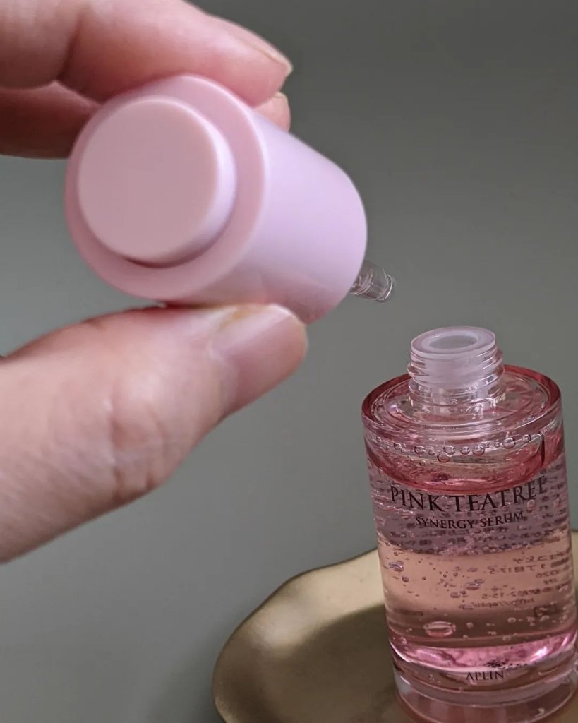 ピンクティーツリーシナジーセラム/APLIN/美容液を使ったクチコミ（3枚目）