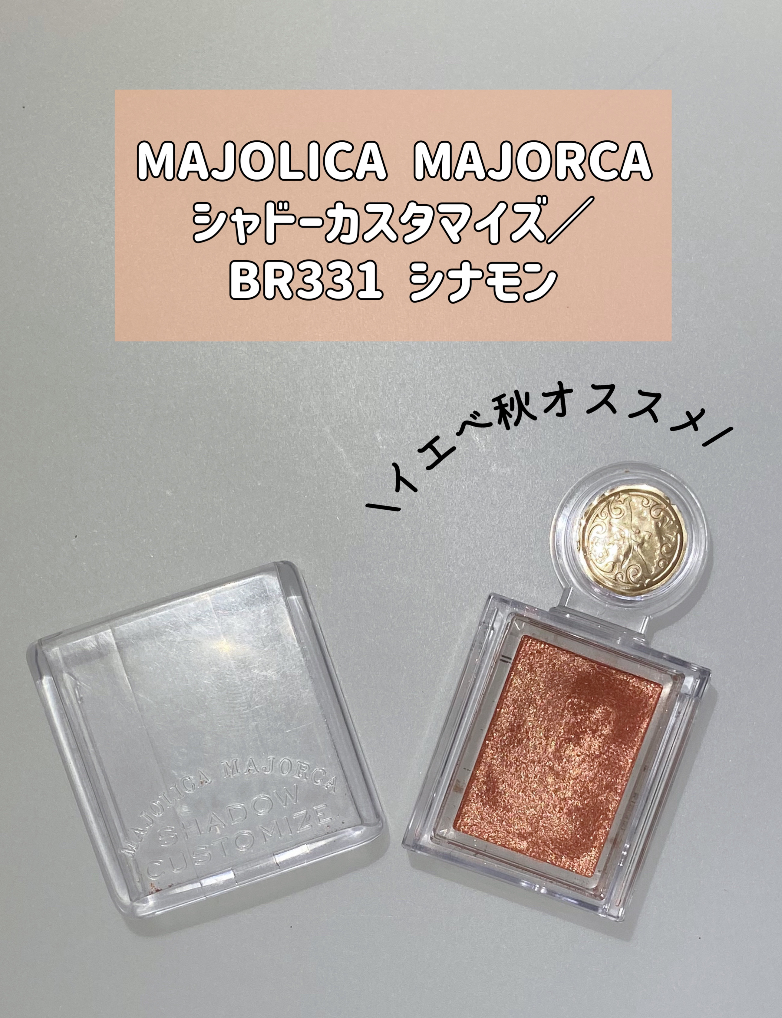 シャドーカスタマイズ/MAJOLICA MAJORCA/単色アイシャドウを使ったクチコミ（1枚目）
