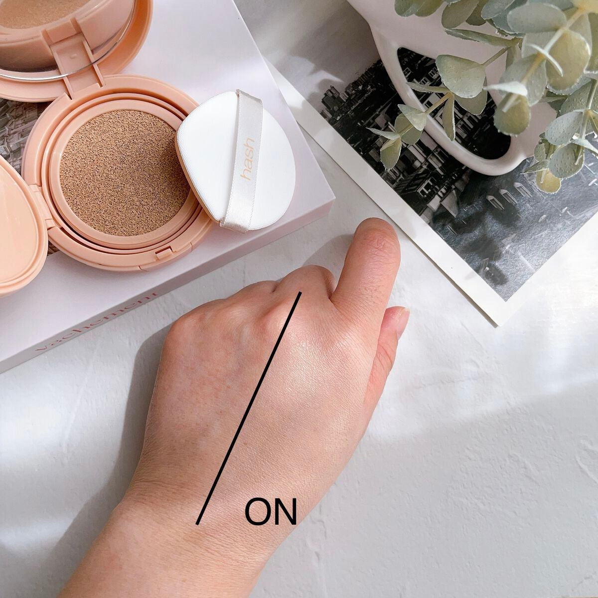 クラウド スキン グロー クッション XX01 ホンデ/HASH/クッションファンデーションを使ったクチコミ(3枚目)