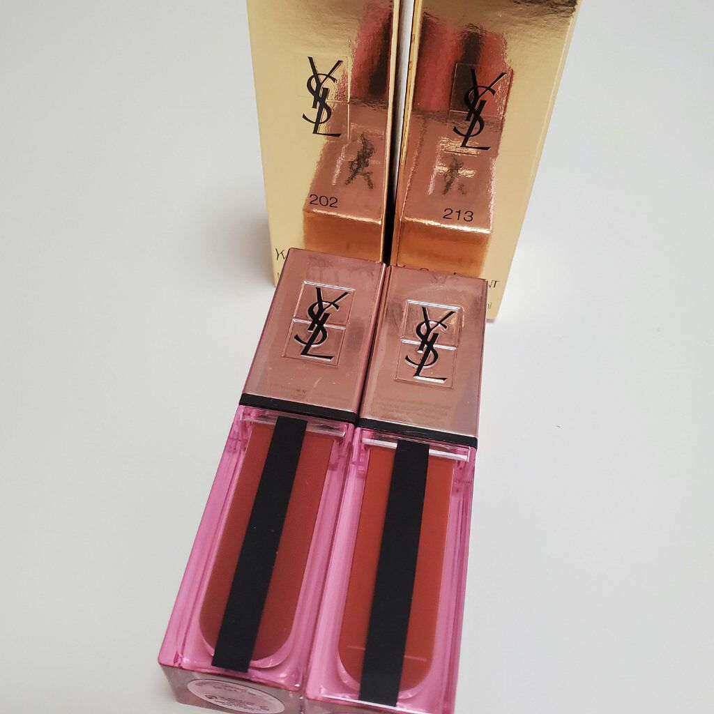 ルージュ ピュールクチュール ヴェルニ ウォーターグロウ/YVES SAINT LAURENT BEAUTE/口紅を使ったクチコミ(1枚目)