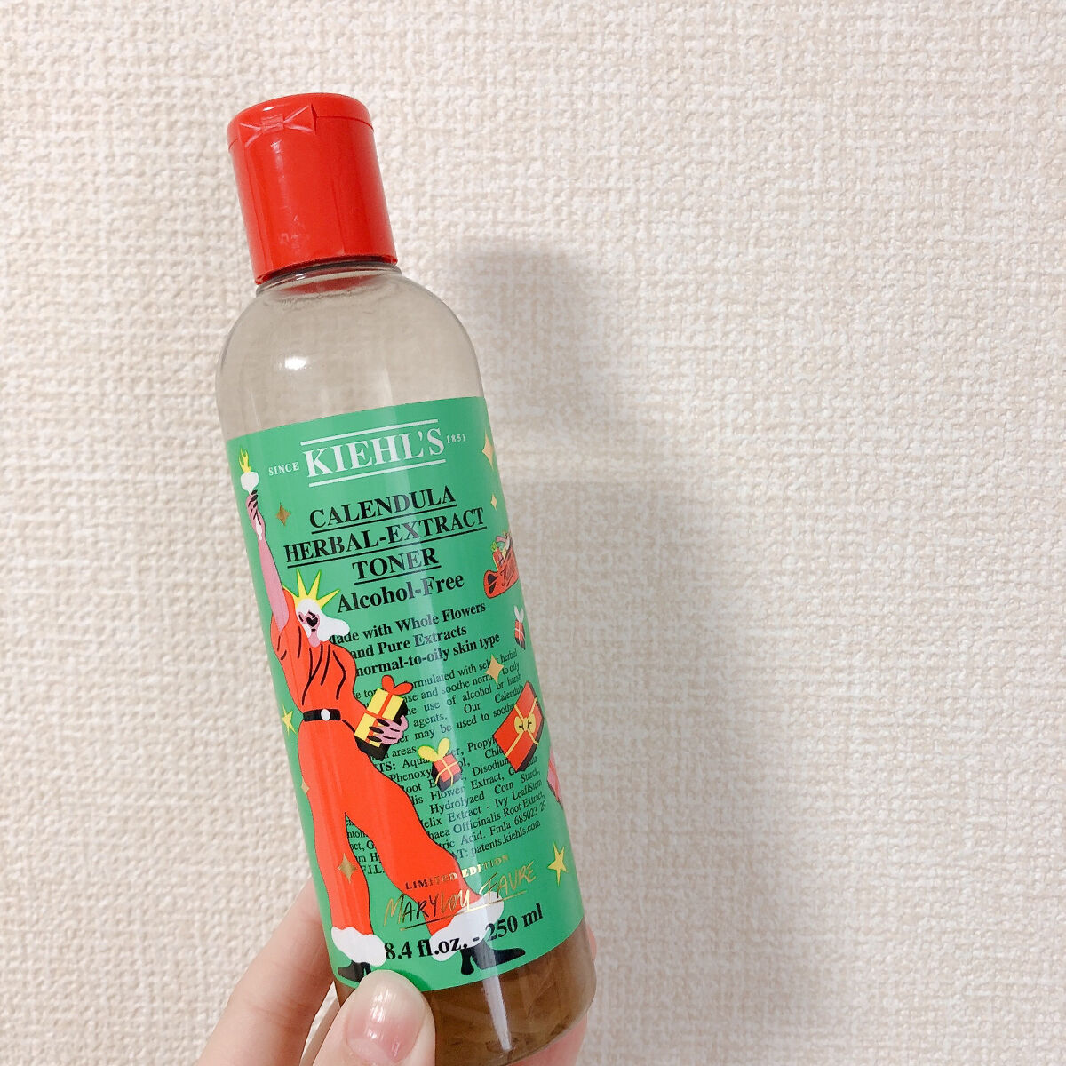 キールズ ハーバル トナー CL アルコールフリー ホリデイ限定エディション 250ml/Kiehl's/化粧水を使ったクチコミ（1枚目）