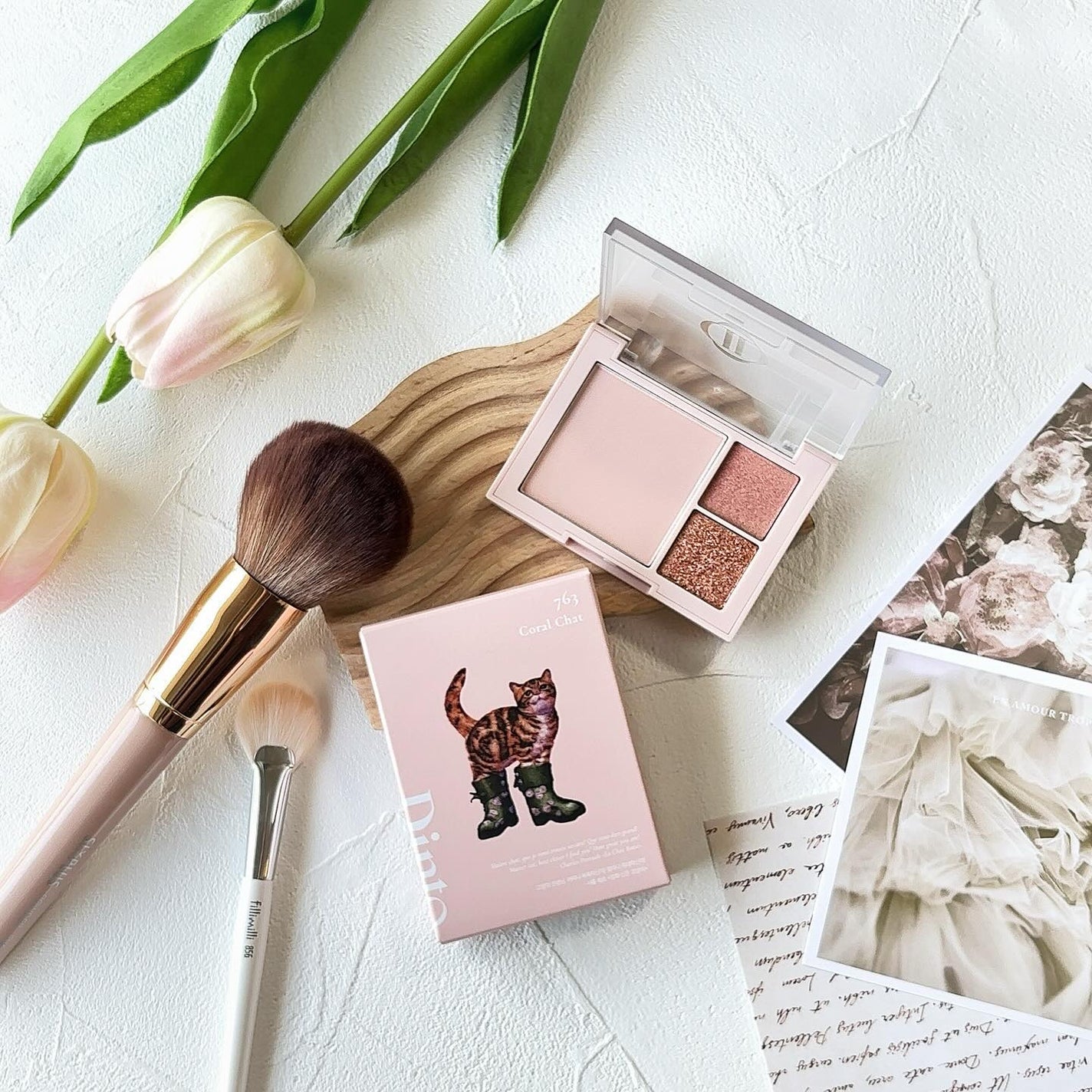 (ルシャブートコレクション)チーク&アイ マルチユーズ パレット/Dinto/パウダーチークを使ったクチコミ(2枚目)