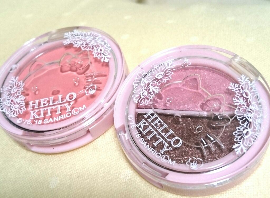 Blooming Kitty パウダーチーク/DAISO/パウダーチークを使ったクチコミ（1枚目）