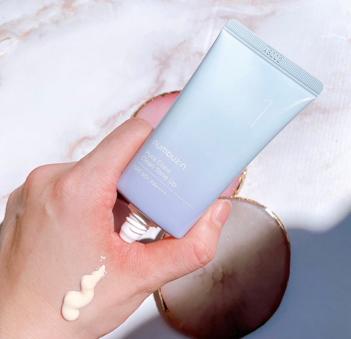 1番 ガラス玉トーンアップクリーム/numbuzin/日焼け止めクリームを使ったクチコミ(3枚目)