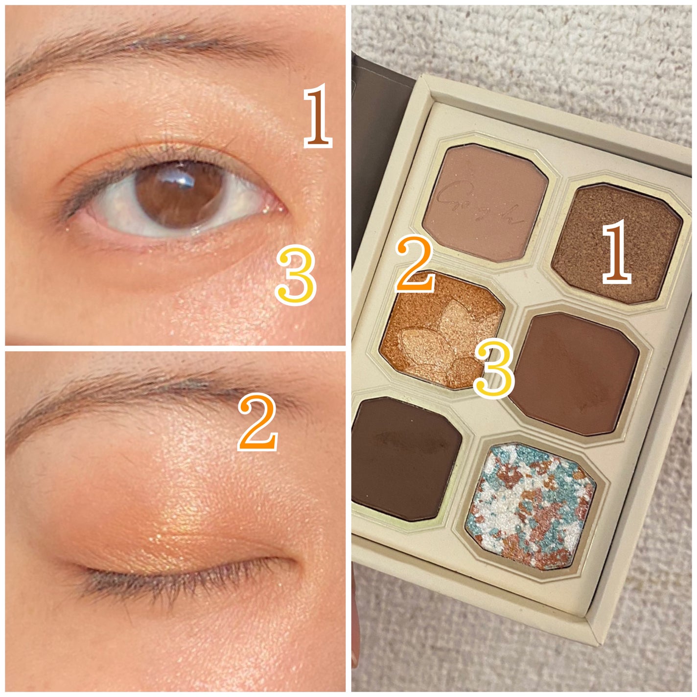 絵画アイシャドウパレット/MilleFée/アイシャドウパレットを使ったクチコミ(2枚目)