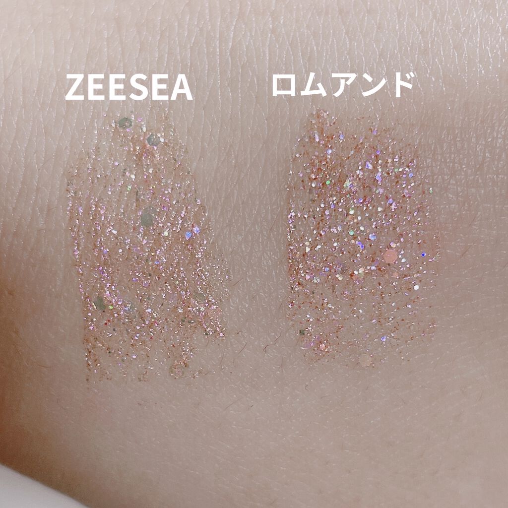 リキッド グリッター シャドウ/rom&nd/グリッターを使ったクチコミ（2枚目）