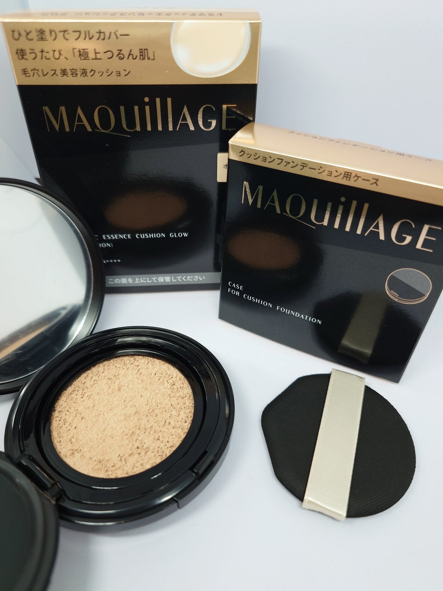 ドラマティックエッセンスクッション グロウ/マキアージュ/クッションファンデーションを使ったクチコミ(1枚目)