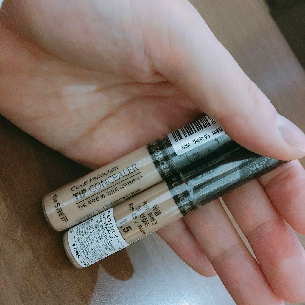 カバーパーフェクション チップコンシーラー/the SAEM/リキッドコンシーラーを使ったクチコミ(1枚目)