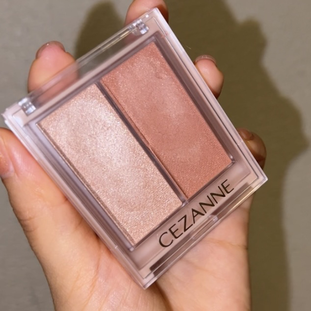 フェイスグロウカラー/CEZANNE/クリームハイライトを使ったクチコミ（2枚目）