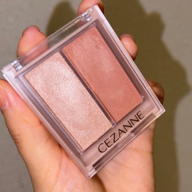 フェイスグロウカラー/CEZANNE/クリームハイライトを使ったクチコミ(2枚目)