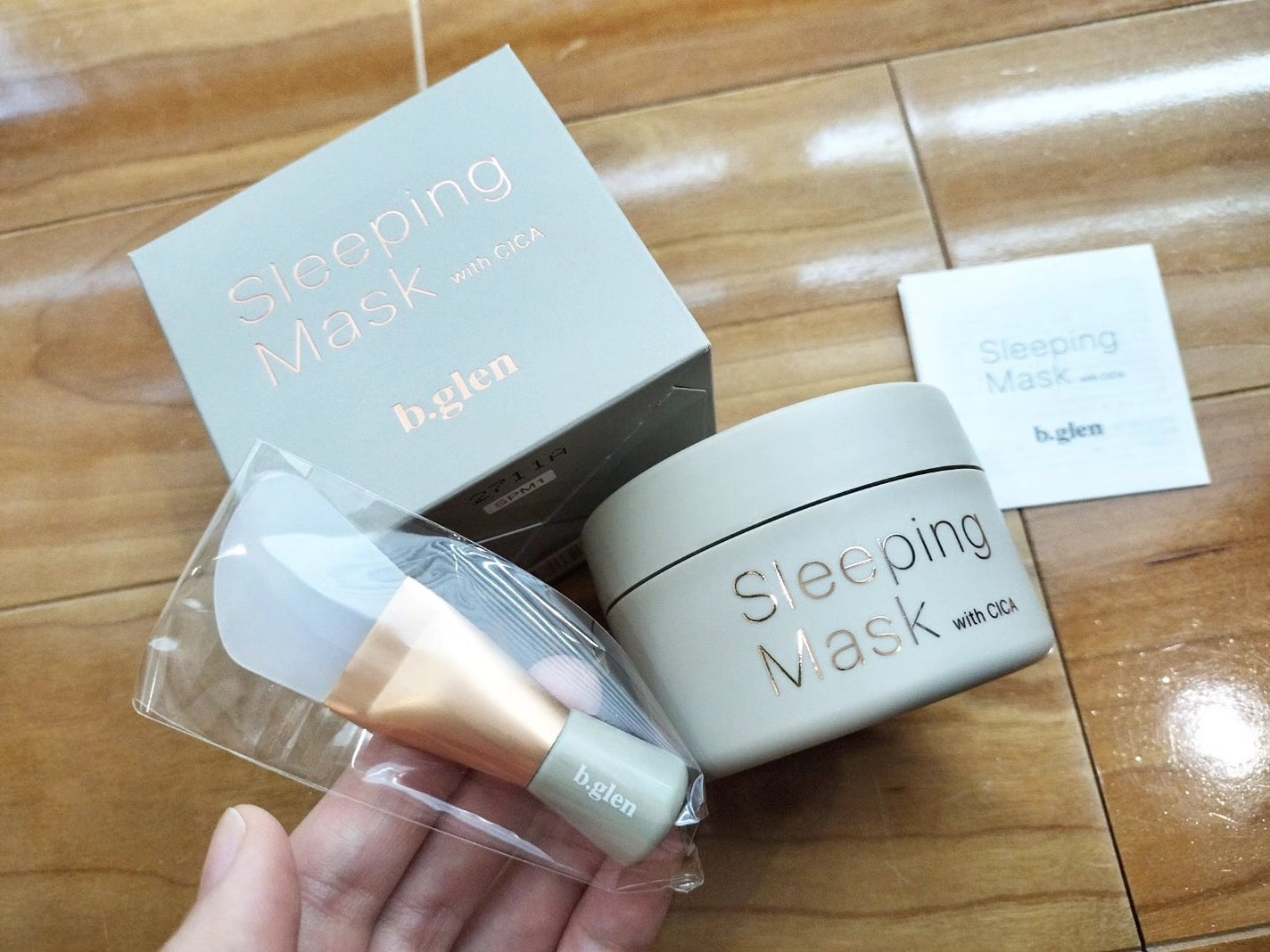 スリーピングマスク with CICA/b.glen/フェイスクリームを使ったクチコミ(1枚目)