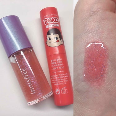 innisfree オーロラエディション リップグロスのクチコミ「💜innisfree イニスフリー オーロラエディション Jewel Lip Glow💜

韓.....」（3枚目）