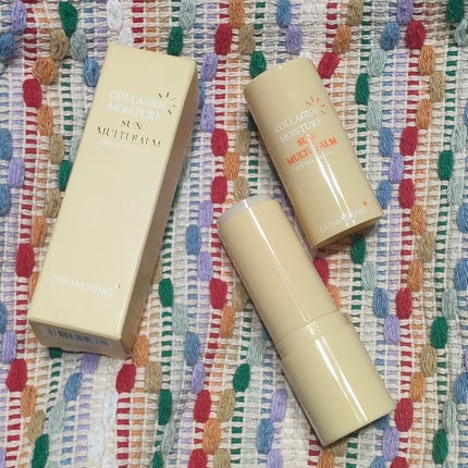 コラーゲンモイスチャーSUNマルチバーム/DERMASHARE/日焼け止めスティックを使ったクチコミ(2枚目)