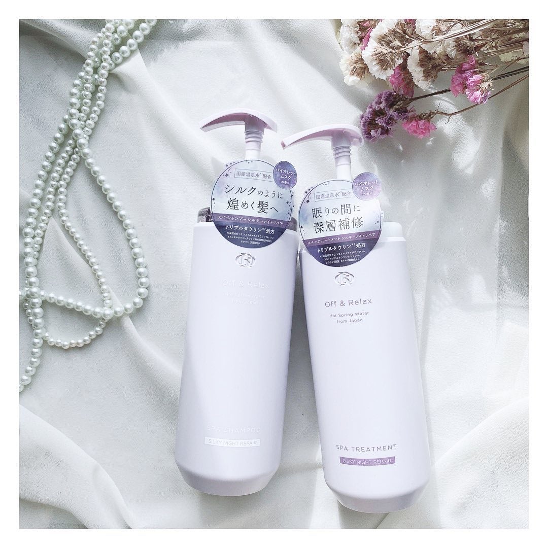 OR スパ・シャンプー/ヘアトリートメント シルキーナイトリペア/Off&Relax/市販シャンプーを使ったクチコミ(1枚目)
