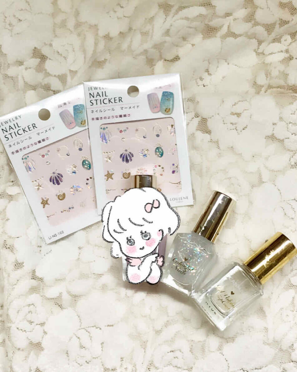 ネイルシール/セリア/ネイルシールを使ったクチコミ（3枚目）