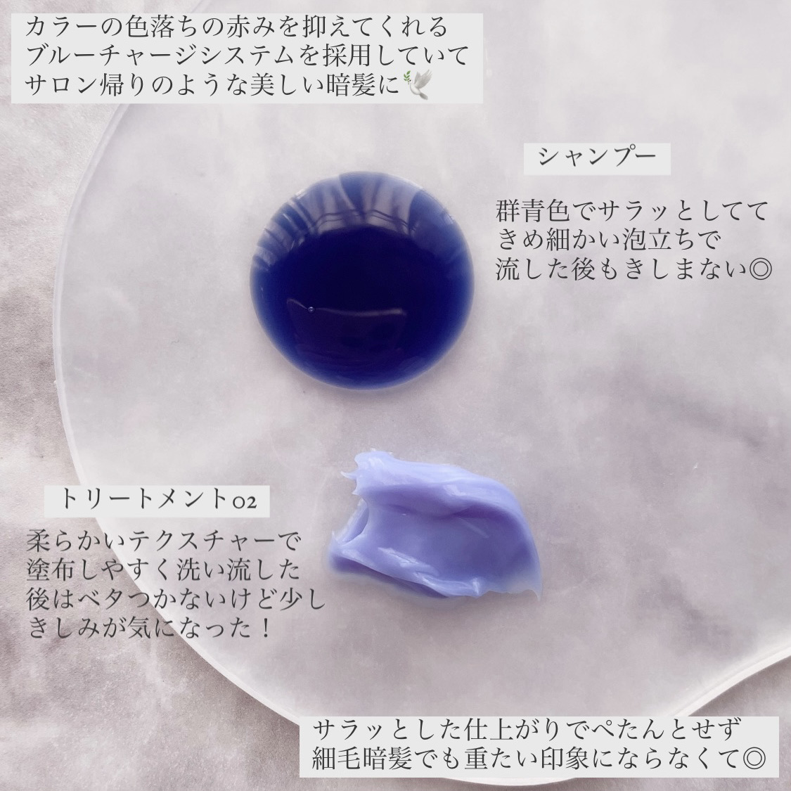 ブルーグロスシャンプー/トリートメント/rasica/市販シャンプーを使ったクチコミ（2枚目）