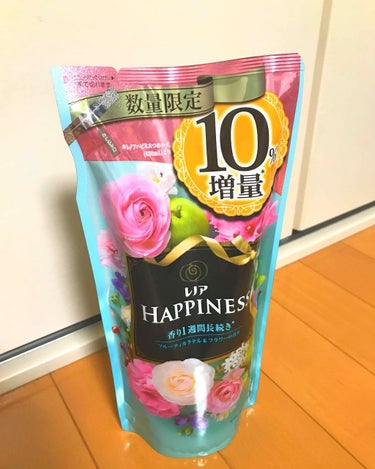 またまた、HAC(ウエルシアHD)で購入した商品です。

こちらは、P&Cから出ているレノアHAPPINESS(フルーティーカクテル＆フラワーの香り)今回は詰め替え用です。

✨今なら数量限定10％増量