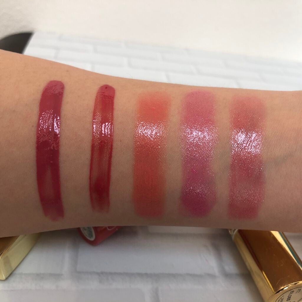 ルージュ ヴォリュプテ シャイン/YVES SAINT LAURENT BEAUTE/口紅を使ったクチコミ(2枚目)