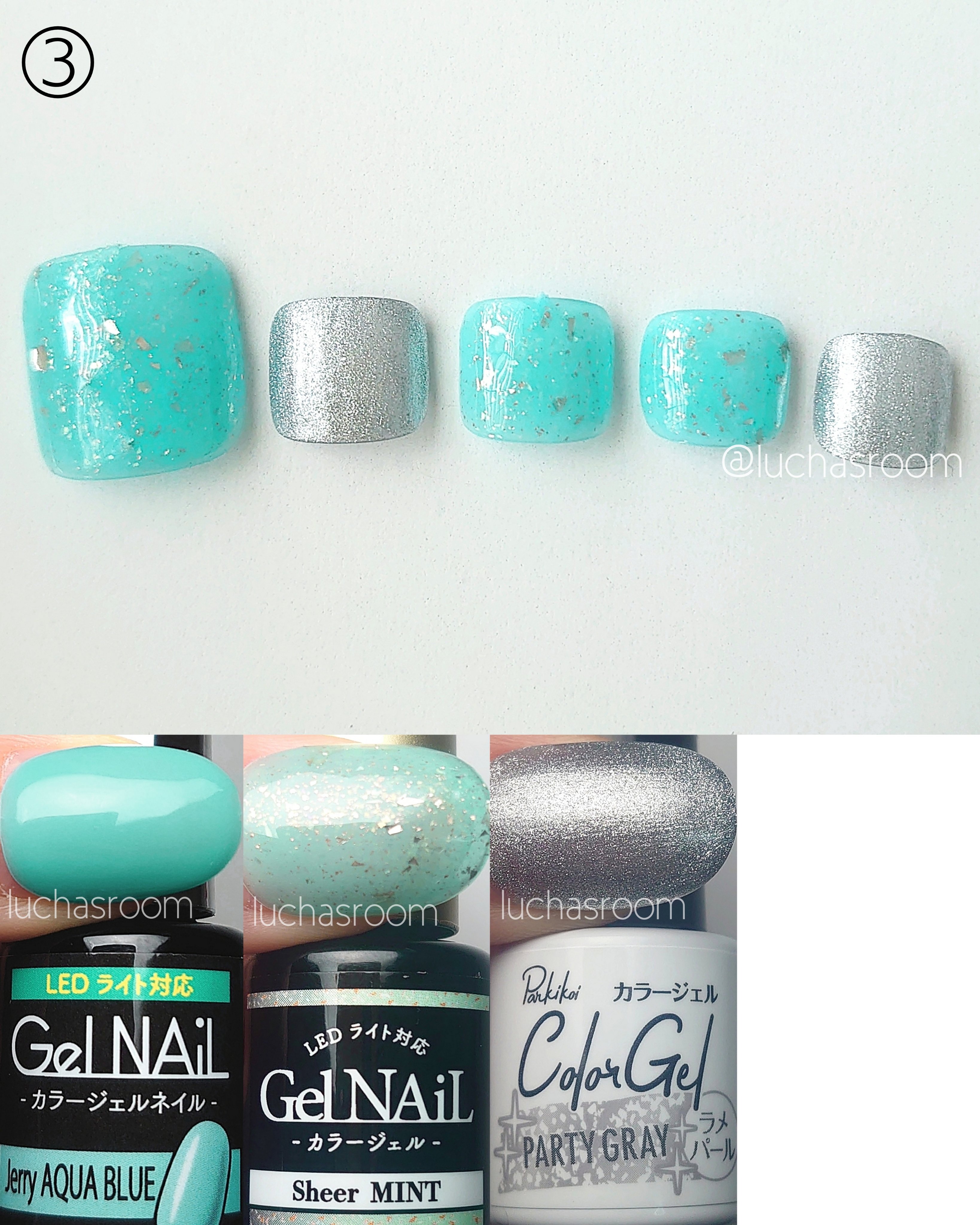 夏ネイルのネイルデザイン | ジェルネイル（ライト対応）｜セリア -100