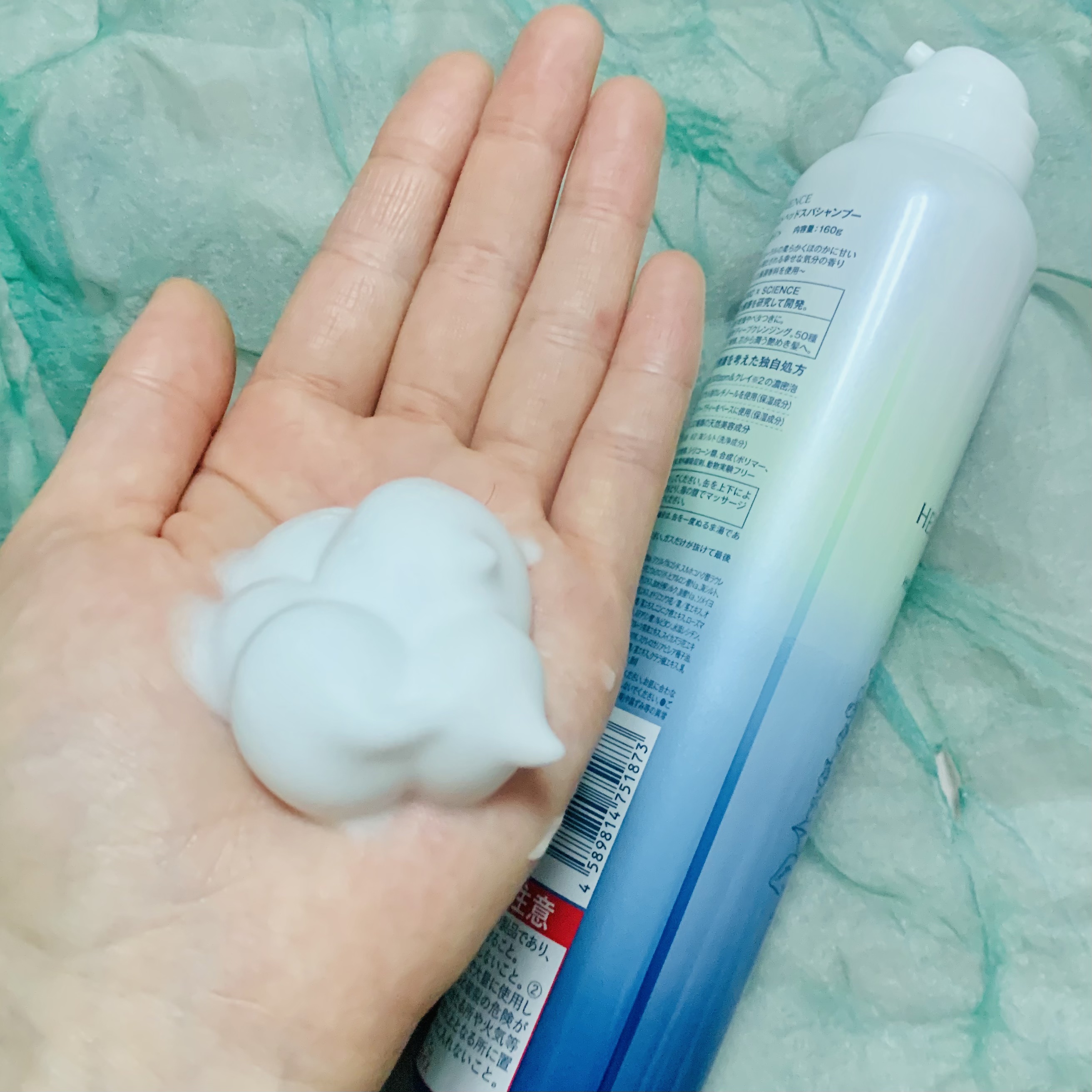 炭酸モイストスパシャンプー/HERBANIENCE/市販シャンプーを使ったクチコミ（3枚目）