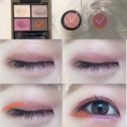 ルックアット マイアイ カフェ/ETUDE/単色アイシャドウを使ったクチコミ(2枚目)