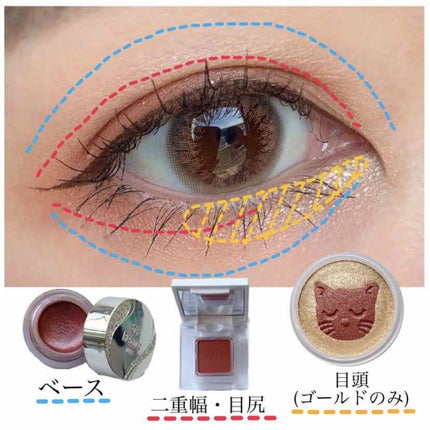 アイカラー プレイフル BR06/エレガンス クルーズ/単色アイシャドウを使ったクチコミ(3枚目)