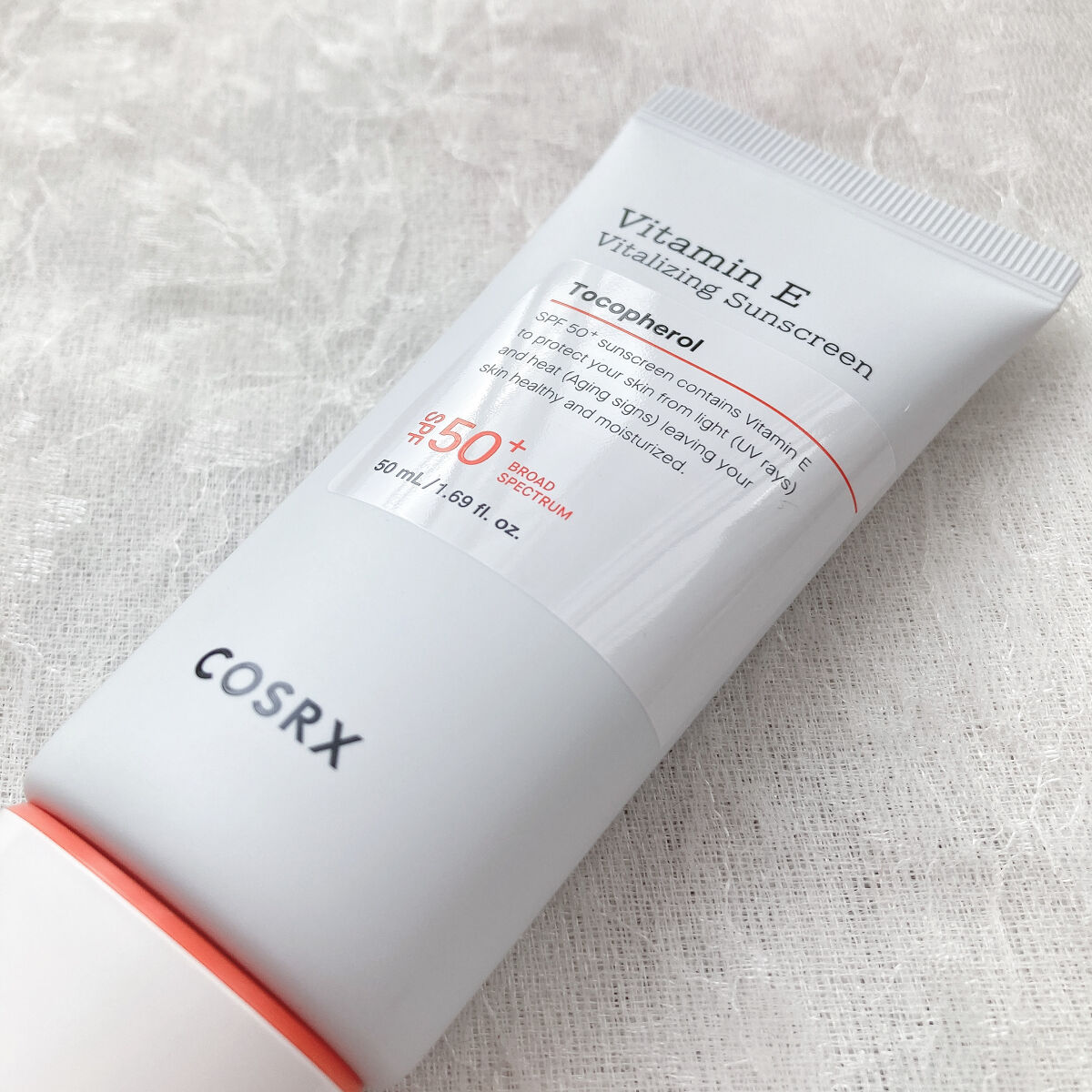 ビタミンEバイタライジングUVクリーム　SFP50＋/COSRX/日焼け止めクリームを使ったクチコミ（3枚目）