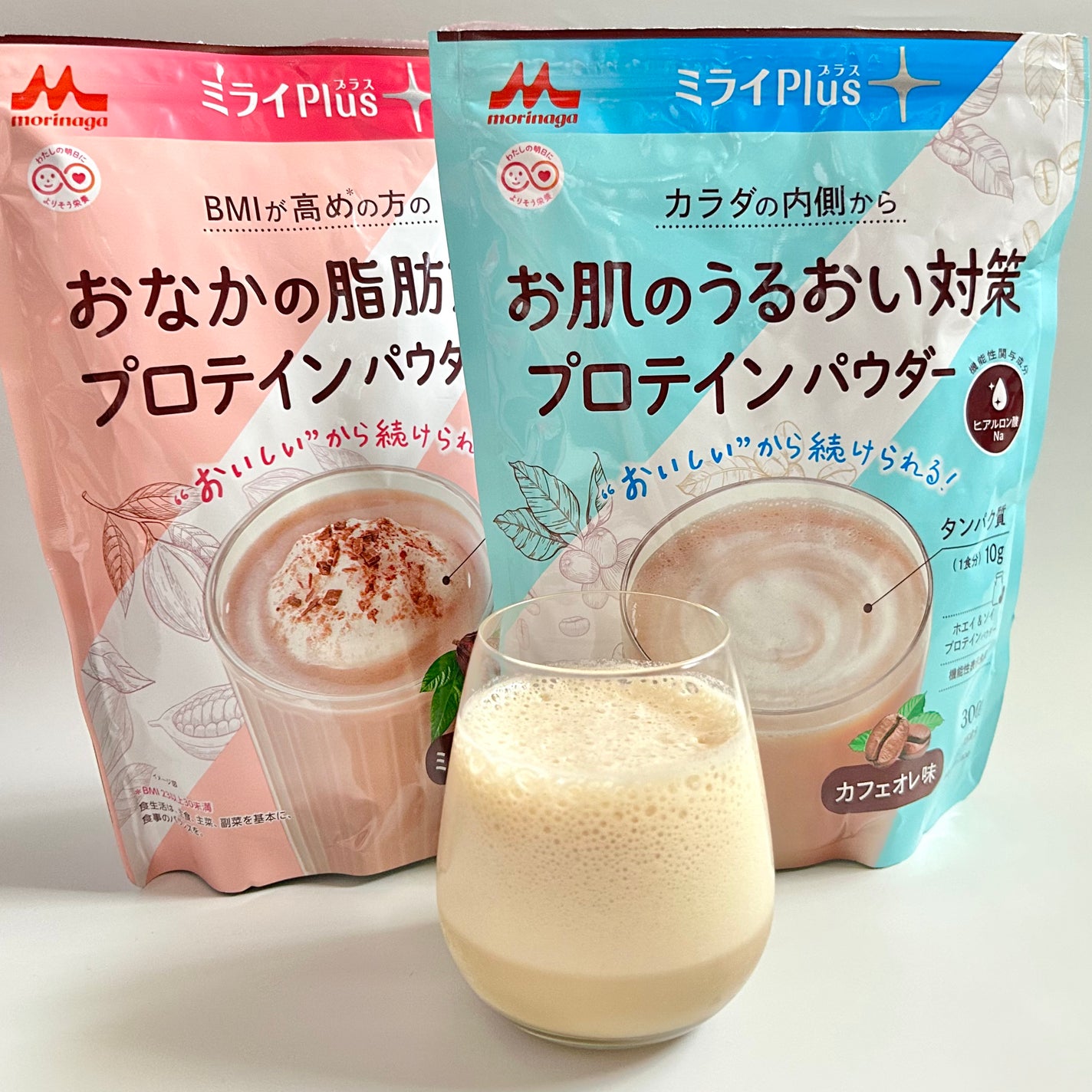 ミライPlusプロテイン ミルクココア味 ホエイ&ソイプロテインパウダー/森永乳業/その他プロテインを使ったクチコミ(7枚目)