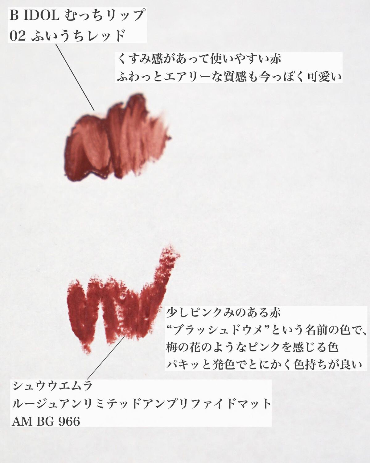 Ｕコスメ スーパーマットリップ&チークマッド / INTO U(口紅, メイク