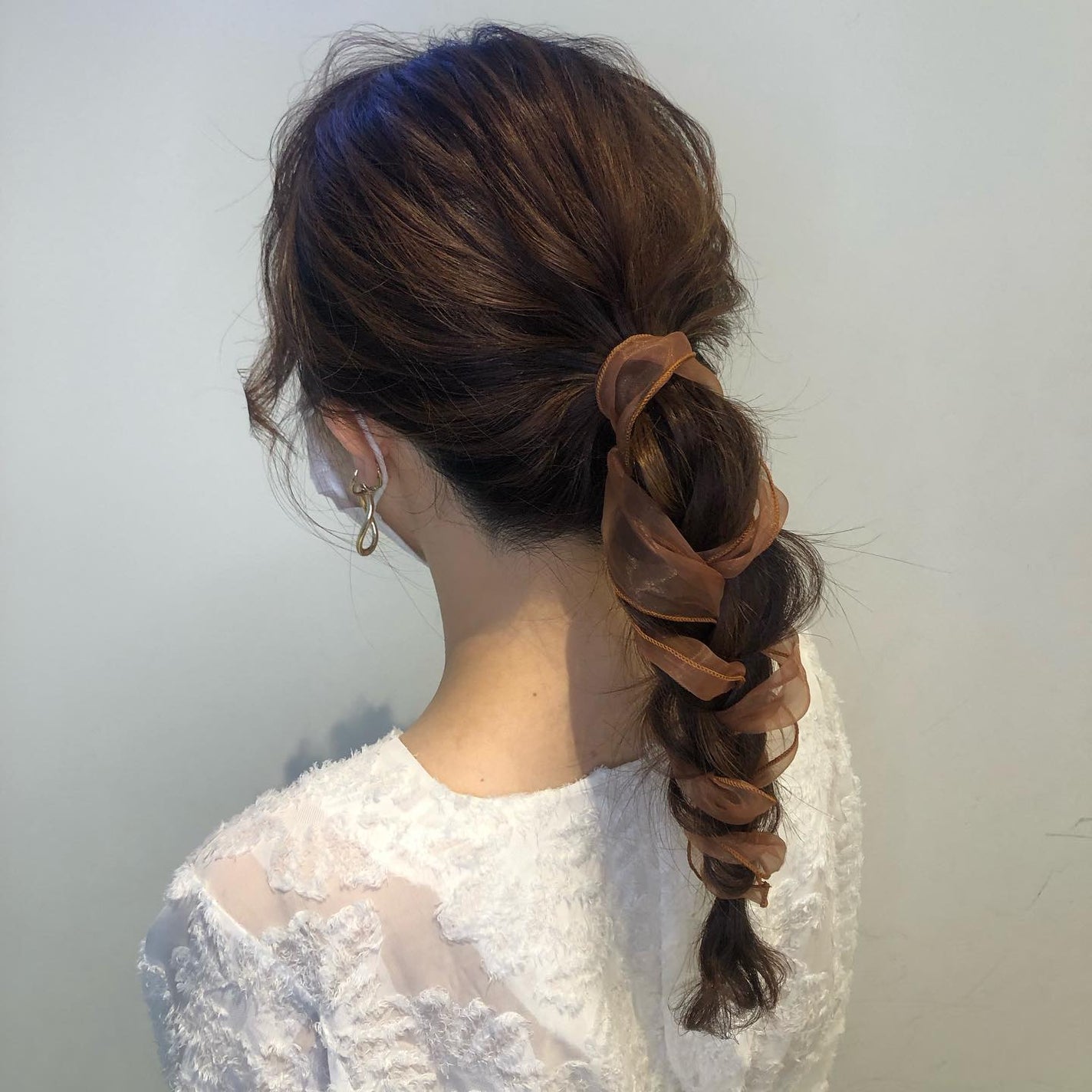 田中みづき on LIPS 「💐...🕊🤎#簡単ヘアアレンジ....ヘアセット予約承り中❤︎..」(1枚目)