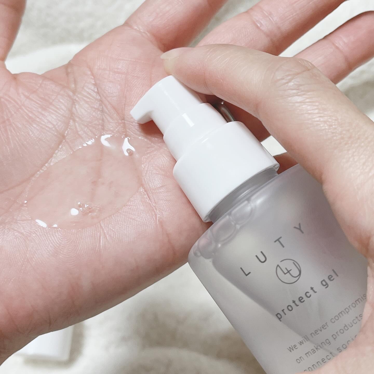 ルーティー プロテクトジェル/LUTY/アウトバストリートメントを使ったクチコミ（2枚目）