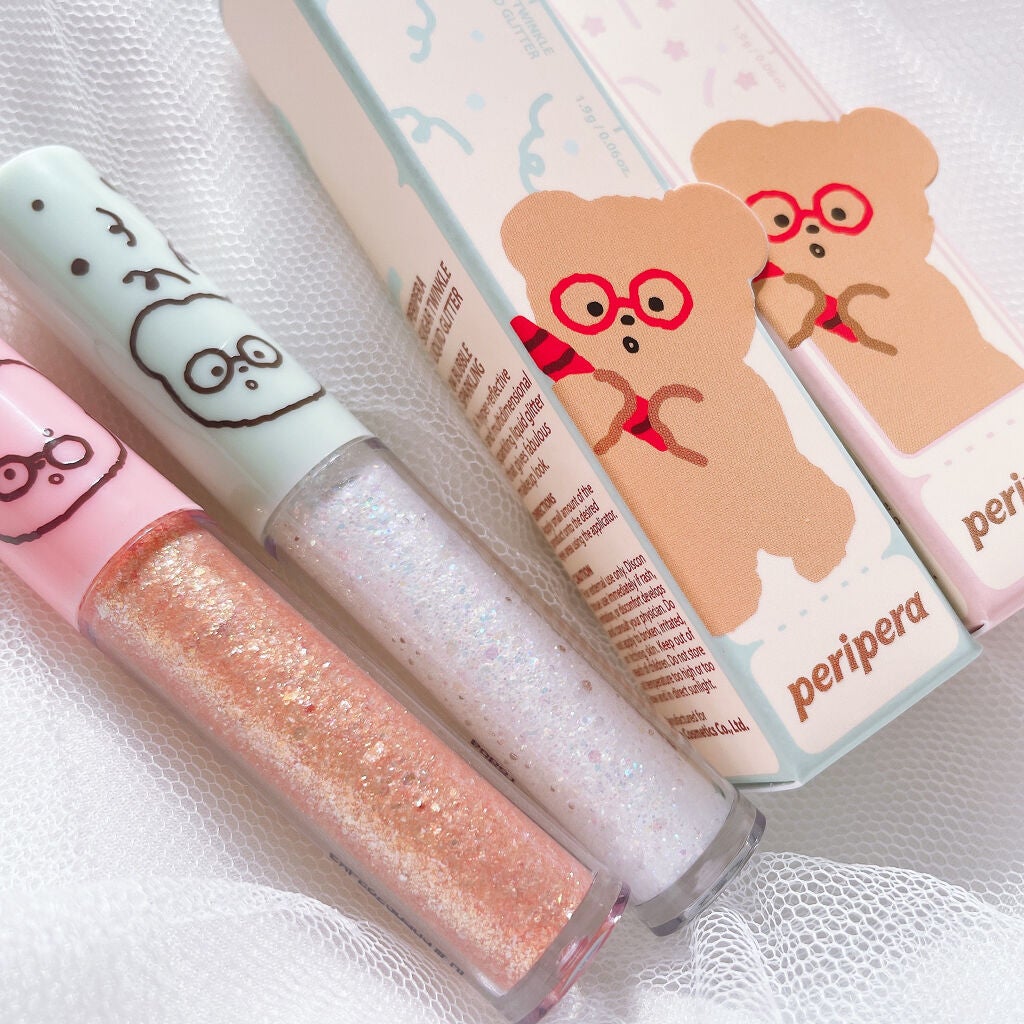 シュガー トゥインクル リキッド グリッター/PERIPERA/グリッターを使ったクチコミ(5枚目)