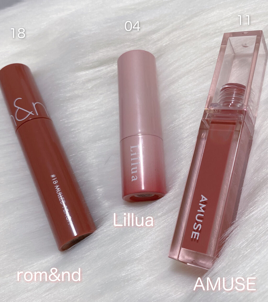 ジューシーラスティングティント/rom&nd/リップティントを使ったクチコミ（1枚目）