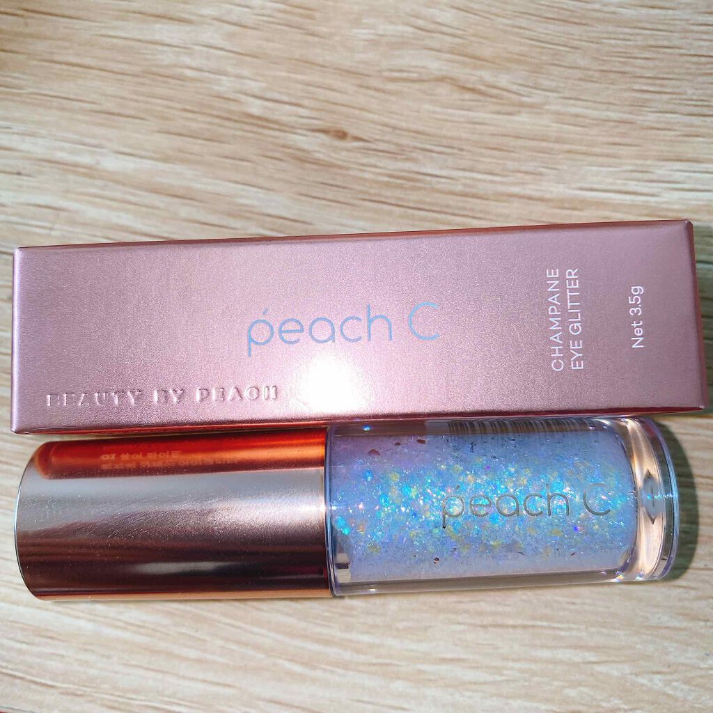 シャンパンアイグリッター/Peach C/グリッターを使ったクチコミ（2枚目）