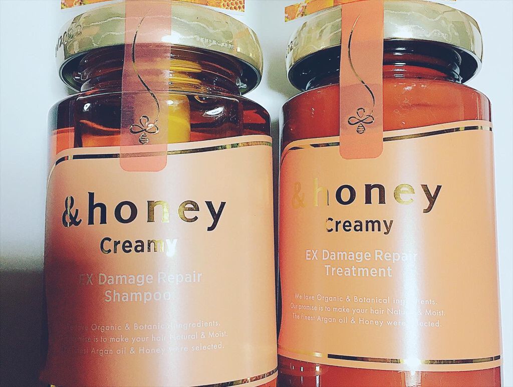 Creamy EXダメージリペアシャンプー1.0/ヘアトリートメント2.0/&honey/市販シャンプーを使ったクチコミ（1枚目）