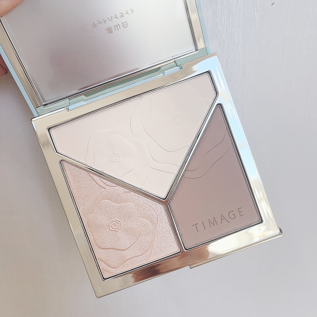 ハイライトシェーディングパレット/TIMAGE/パウダーハイライトを使ったクチコミ（3枚目）