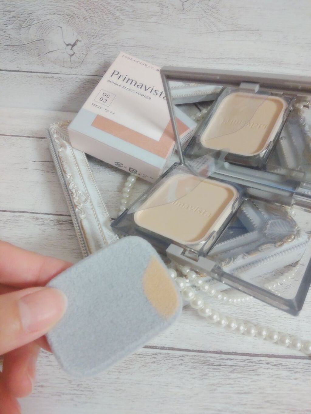 ダブルエフェクト パウダー/プリマヴィスタ/パウダーファンデーションを使ったクチコミ（2枚目）