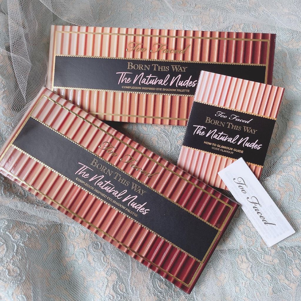 ボーン ディス ウェイ ザ ナチュラル ヌード アイシャドウ パレット/Too Faced/アイシャドウパレットを使ったクチコミ(2枚目)
