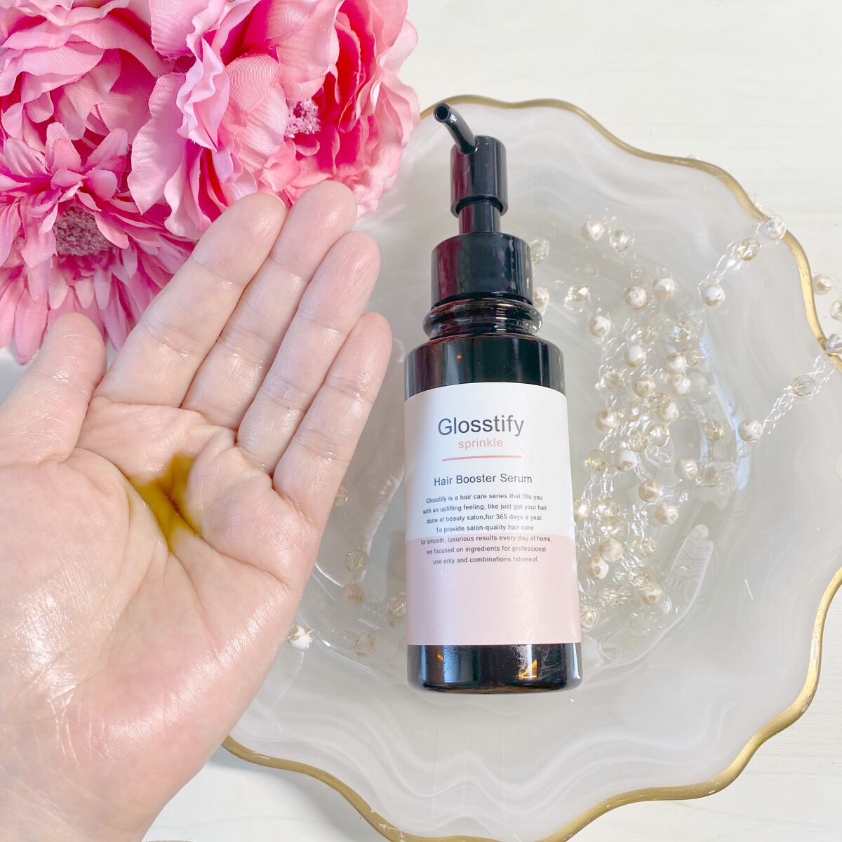 Sprinkle/Glosstify/洗い流すヘアトリートメントを使ったクチコミ（2枚目）