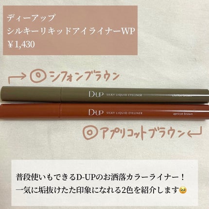 シルキーリキッドアイライナーWP/D-UP/リキッドアイライナーを使ったクチコミ(2枚目)