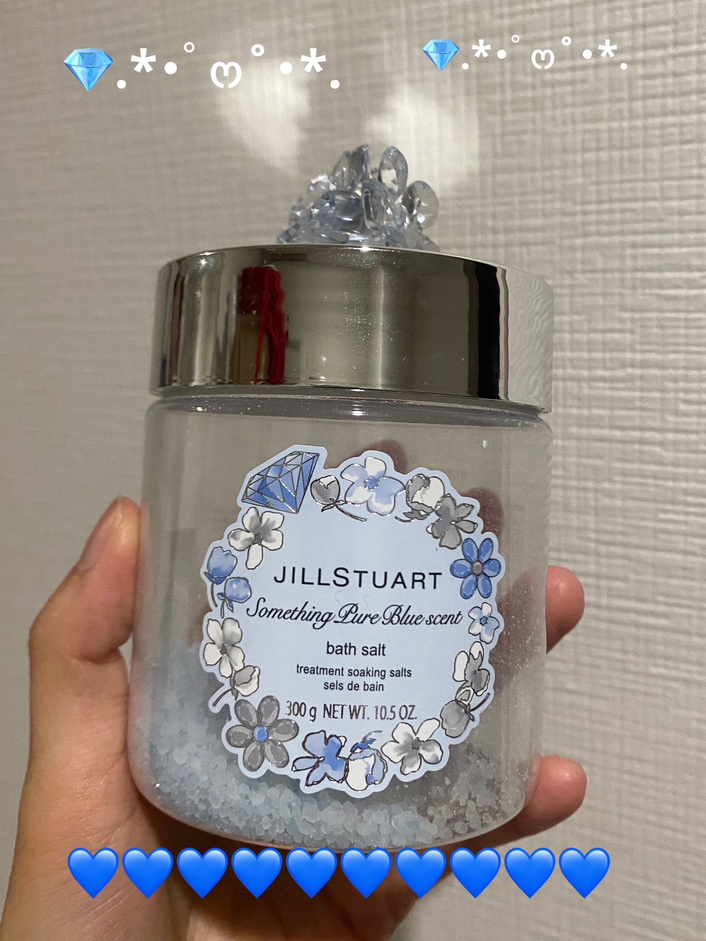サムシングピュアブルー セント バスソルト/JILL STUART/無機塩系入浴剤を使ったクチコミ(1枚目)