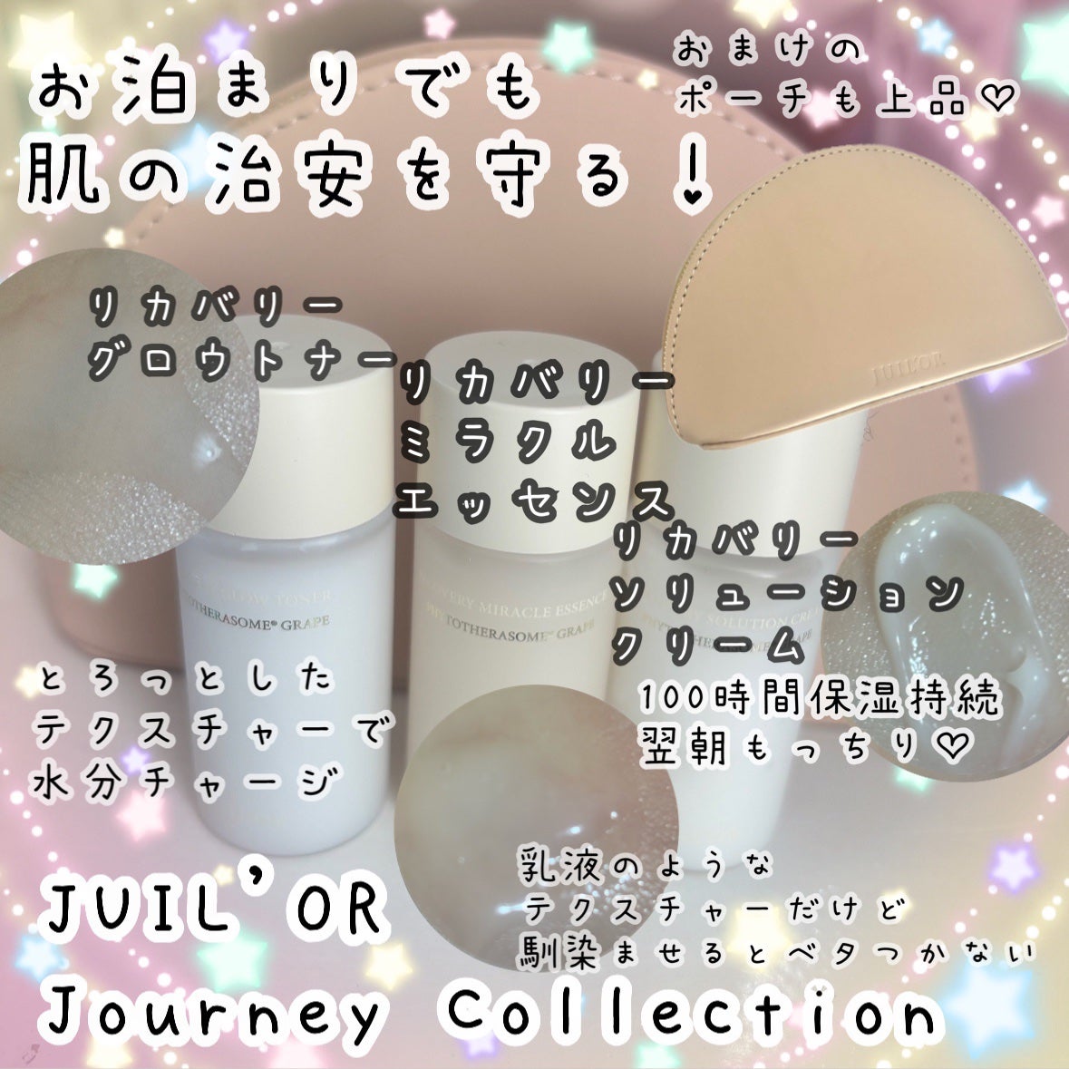JOURNEY COLLECTION & BEAUTY CLUTCH/JUIL’OR/スキンケアキットを使ったクチコミ(1枚目)