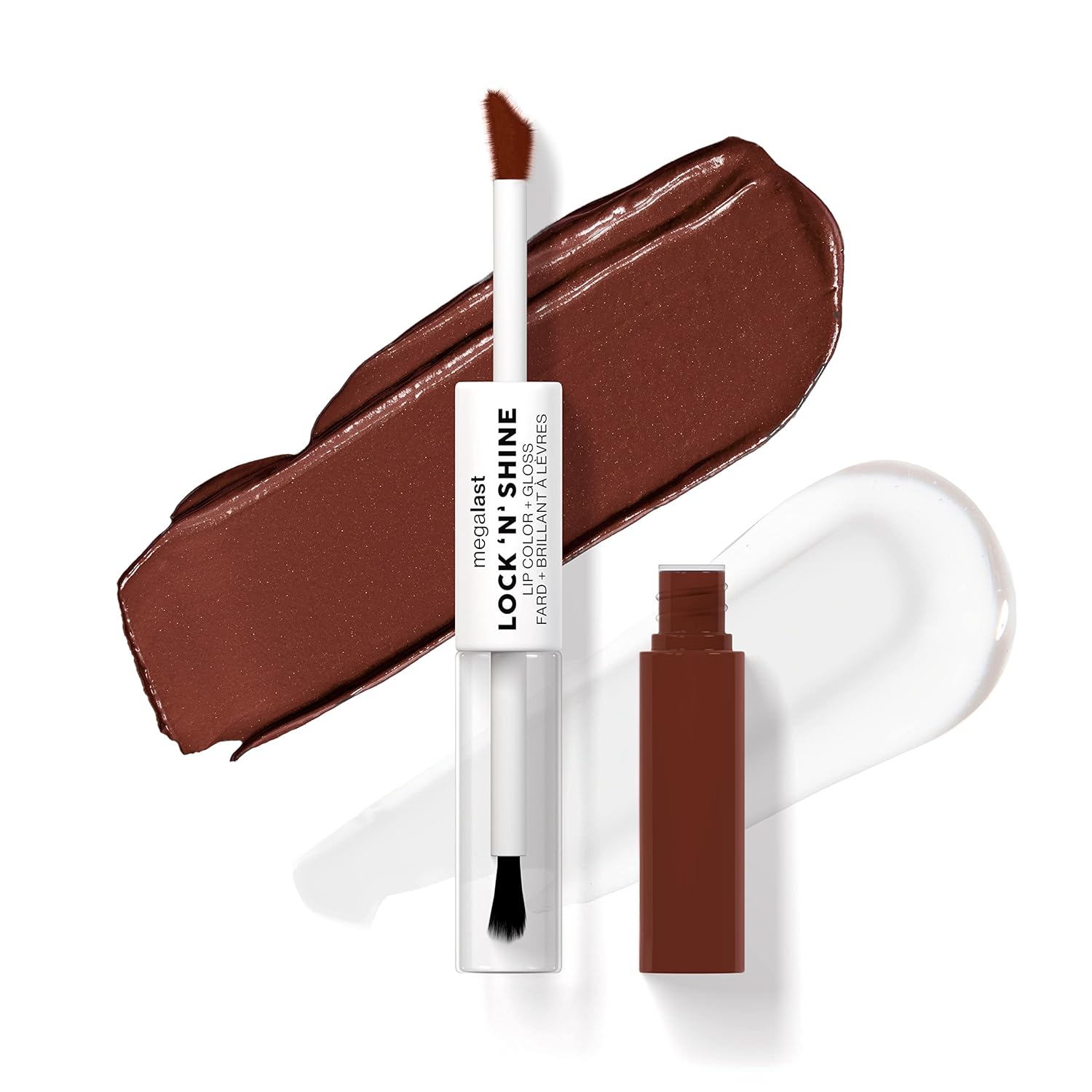 Megalast Lock 'N' Shine Lip Color + Gloss Affogato Dreams