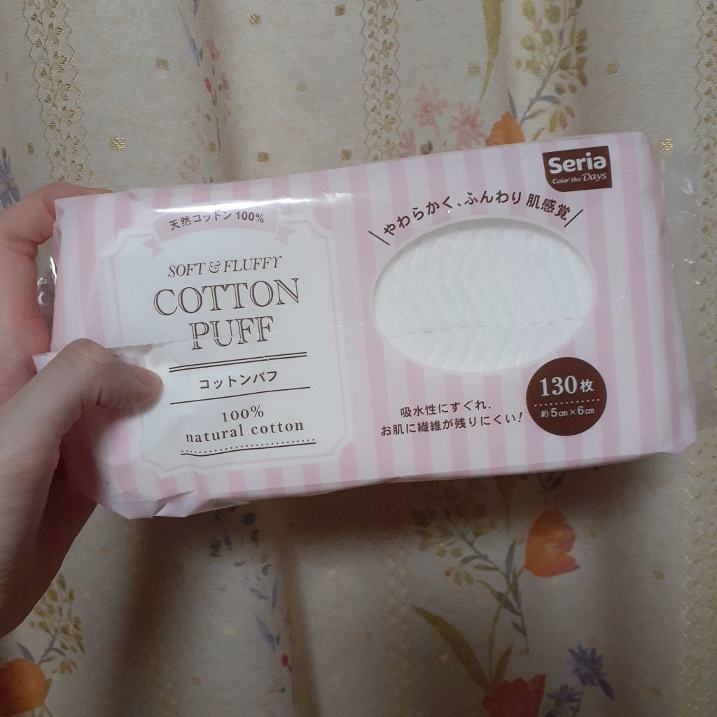 コットンパフ/セリア/コットンを使ったクチコミ(1枚目)