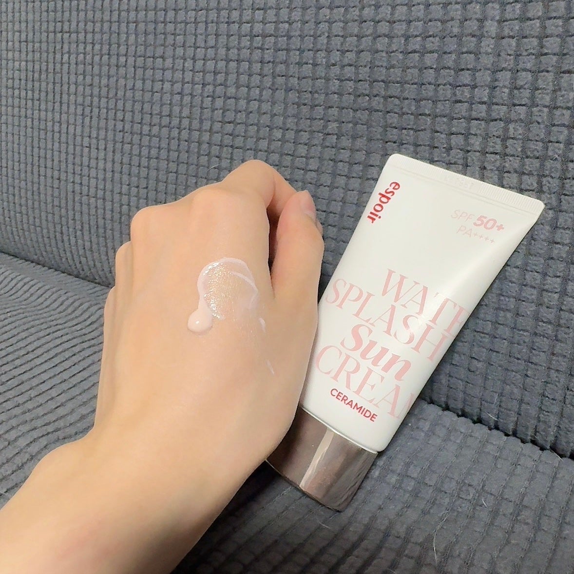 ウォータースプラッシュサンクリーム セラミド/espoir/日焼け止めクリームを使ったクチコミ(2枚目)