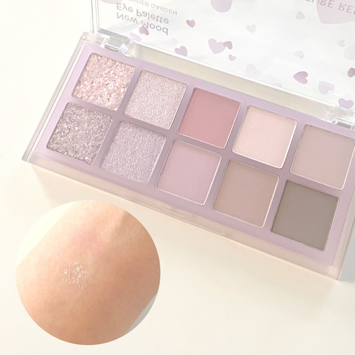 ニュームードアイパレット 04 ラベンダーガーデン/ネイチャーリパブリック/アイシャドウパレットを使ったクチコミ（2枚目）