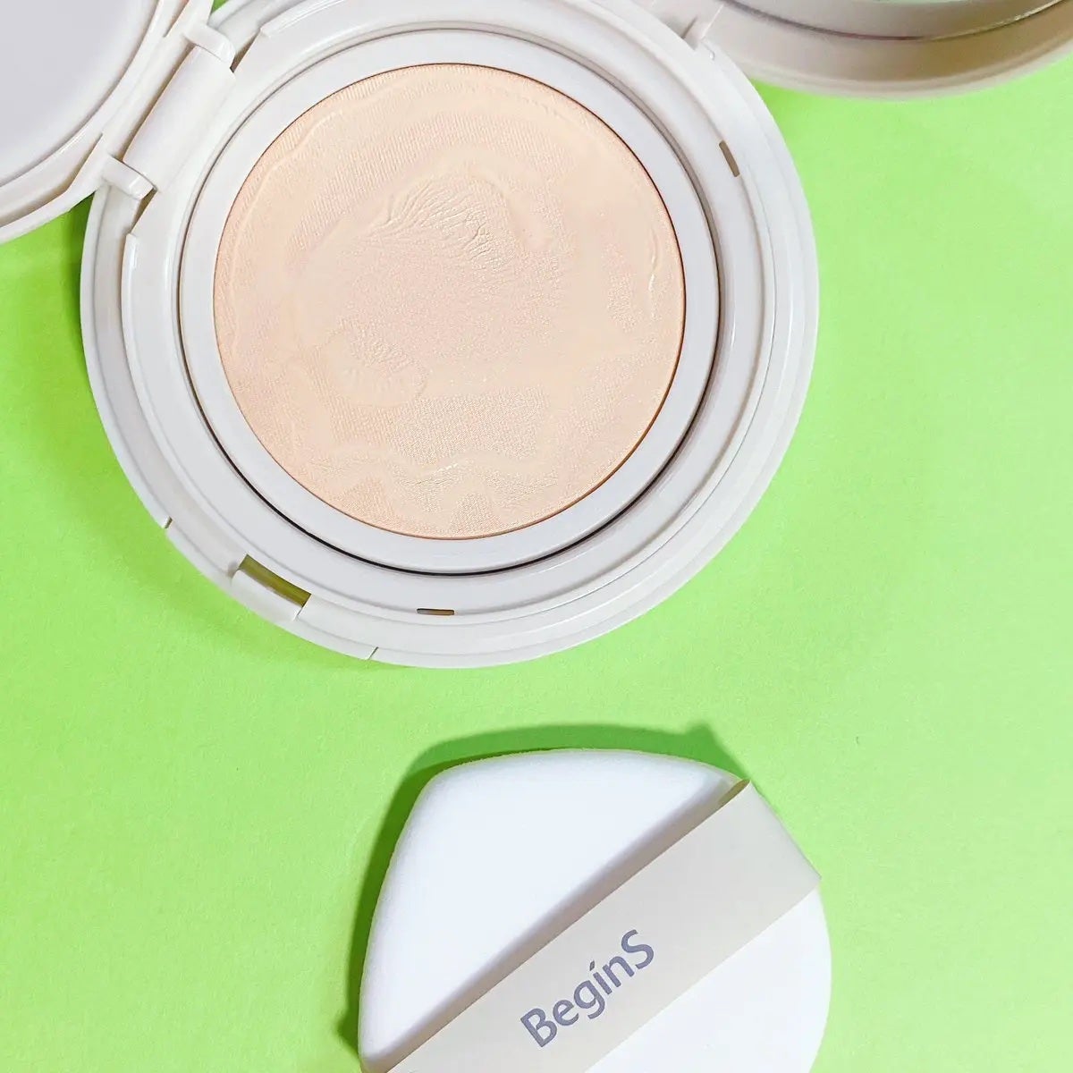 Pore Caring Mesh Cushion/BeginS by JUNGSAEMMOOL/クッションファンデーションを使ったクチコミ(2枚目)