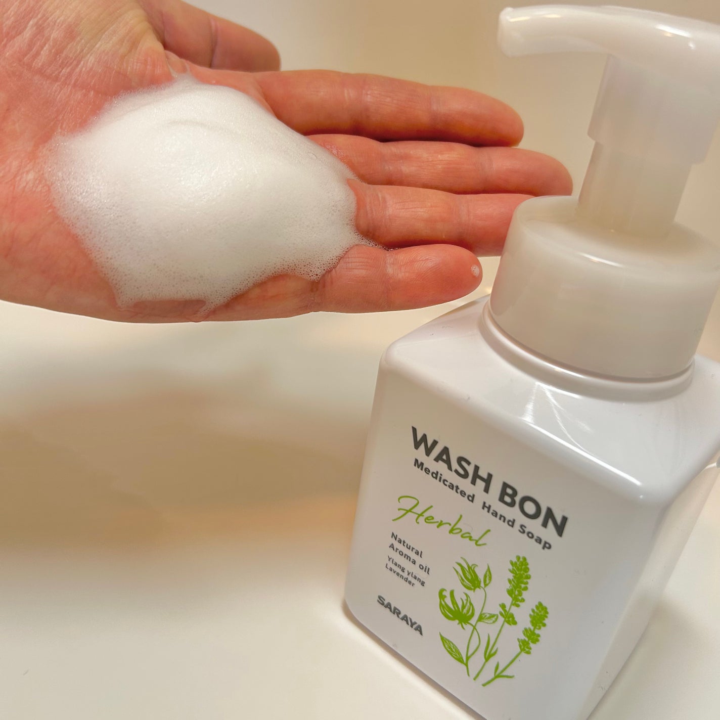 ウォシュボン ハーバル薬用ハンドソープ/サラヤ/ハンドソープを使ったクチコミ(2枚目)