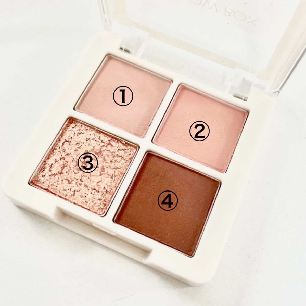 センムル シャドウ ボックス(1) 03　ピーチデイ/the SAEM/アイシャドウパレットを使ったクチコミ（2枚目）