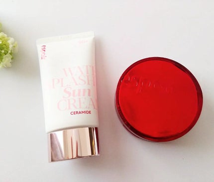 ウォータースプラッシュサンクリーム セラミド/espoir/日焼け止めクリームを使ったクチコミ(2枚目)